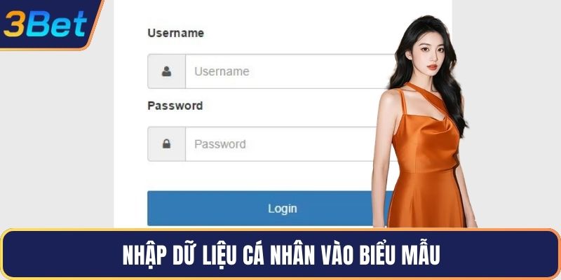 Nhập dữ liệu cá nhân vào biểu mẫu