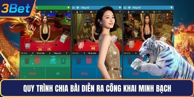 Quy trình chia bài diễn ra công khai minh bạch